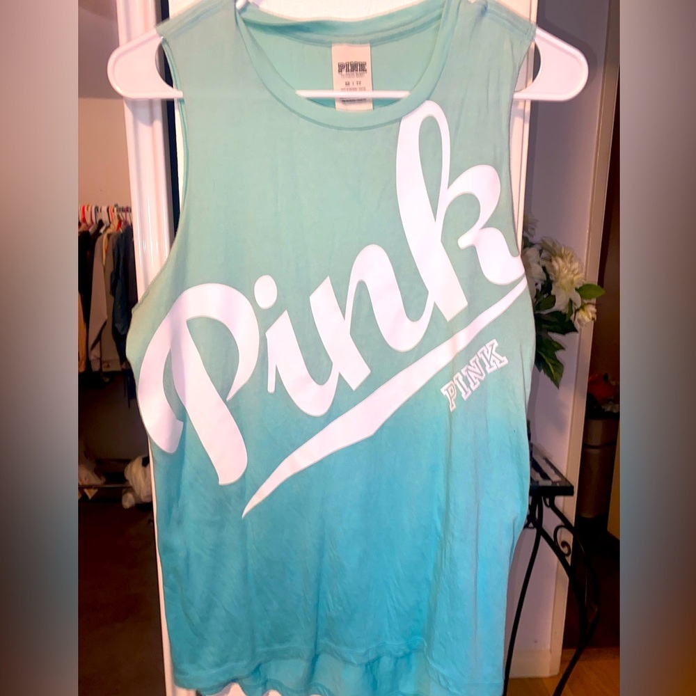 Victoria’s Secret PINK Aqua/Teal Tank‎ Will Fit XS-M